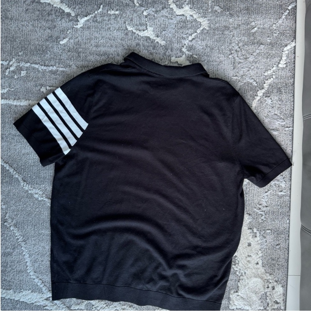 Thom Browne Black and White Polo Shirt - Picture 2 of 7